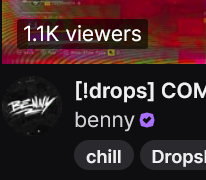 <a href="/JayViperTV/">JayViper</a> Lets not forget the Marathon viewbotters. 1.1k viewers not a single message has been typed in over 1 minute.