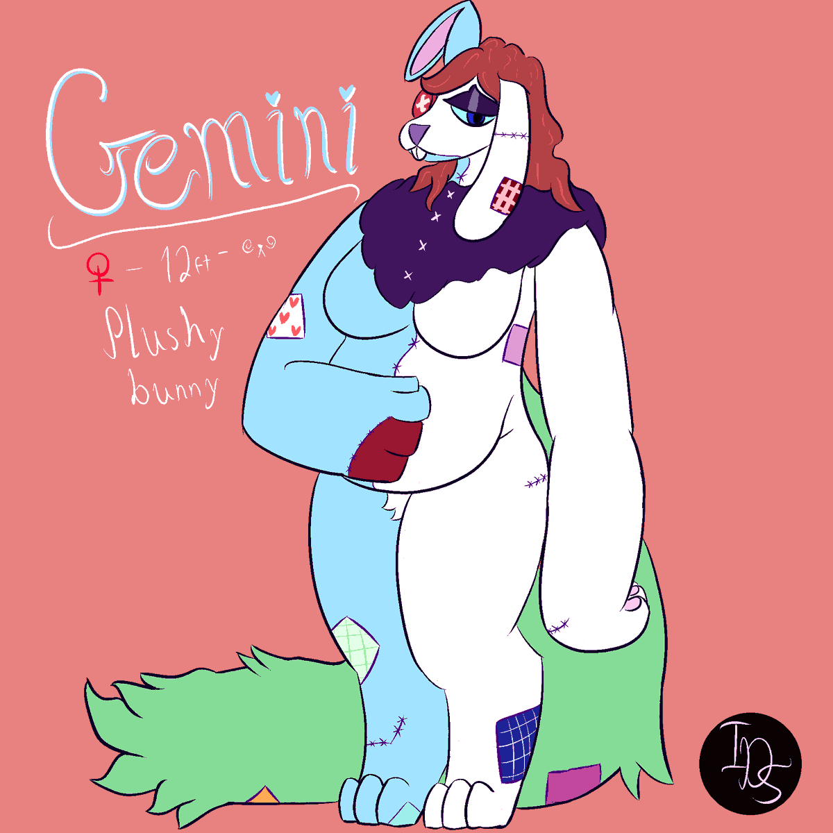 IlianDrawsStuff's tweet photo. Its been awhile, anyways here is Gemini, a big lady. https://t.co/5wvmHlVhei