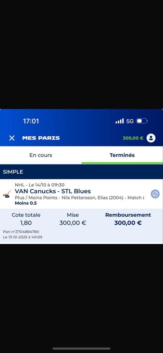coppin_louis's tweet photo. Bonsoir à tous ,

Amis parieurs . @ParionsSport_EL ne veut pas rembourser mes paris sur la nhl -1.5 buts . 
Ces types de paris ne figurent pas sur le tableau des paris autorisés par l’anj.

@Papa_rieur @ANJSilencieuse @ValueBet3 @walabokk1 @leprincedesrats @Alexfightcr HELP !! https://t.co/iocEowP2Be