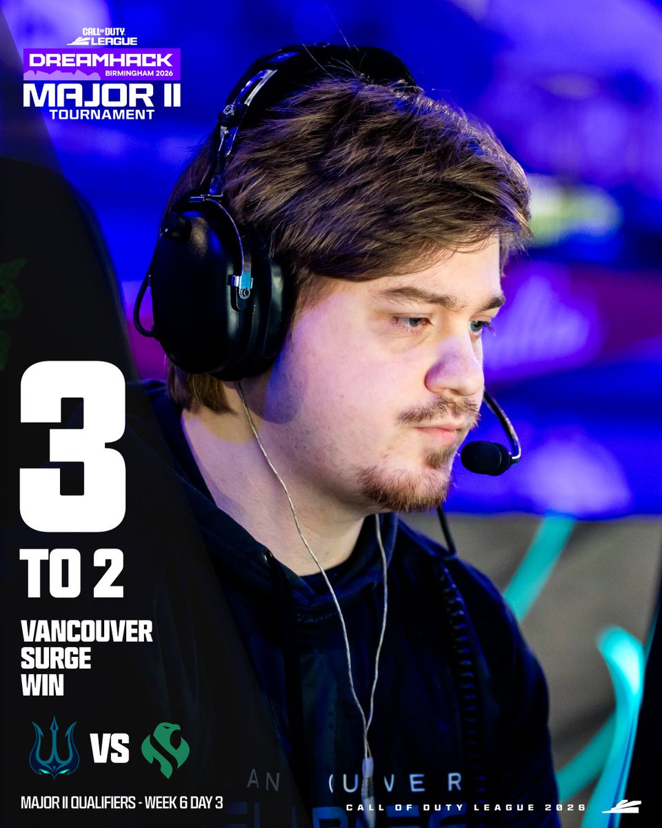 CODLeague's tweet photo. See you in the Play-In 🫡

@SurgeVancouver | #DrownThemOut https://t.co/nRjeVN2uOW