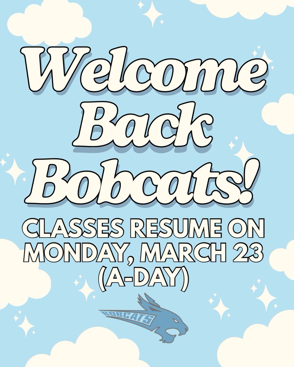 WestBrowardHigh's tweet image. We hope you all had a restful and fun Spring Break!☀️✨ Let’s SPRING back into action and finish strong! Classes will resume tomorrow, March 23 (A‑Day). 🐾🌼
#FinishStrong
