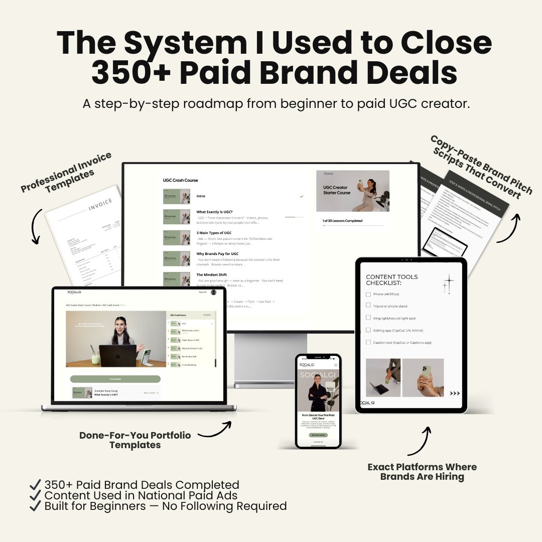 giiicestone's tweet photo. If you're trying to break into UGC, save this thread for later. Get Paid to Create UGC Content!

Here’s how:  My UGC Creator Starter Course Only $149 👇🏼
📷-> https://t.co/IwH5uLMkbg
Sign Up Today and Start Earning... 📷-> https://t.co/CTCO8ca22a

#ugc #ugccourse #UGCCreator #ContentCreator #CreatorTools #CreatorsKit #BrandDeals #UGC #InfluencerMarketing