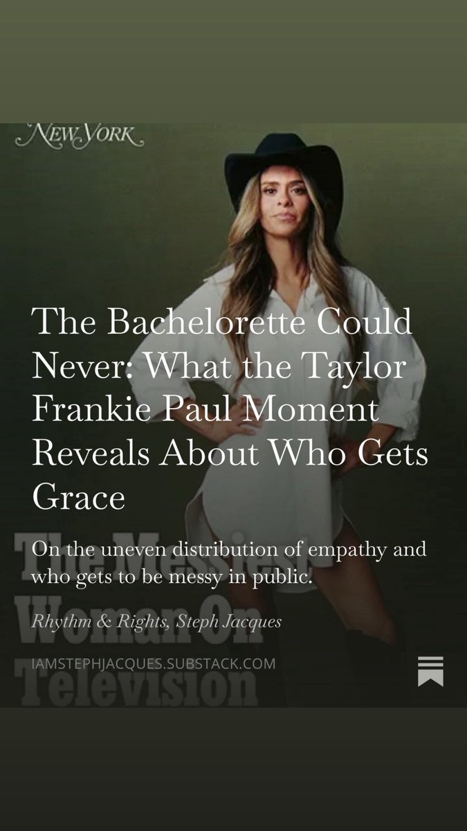 iamstephjacques's tweet photo. Wrote a little about who gets to take risks.. and the bachelorette https://t.co/H2B1tQTR3l https://t.co/bHcjAS3V9r