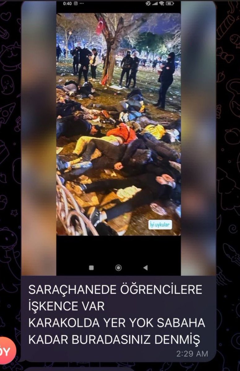 Türk gençlerine çektikleri muamele