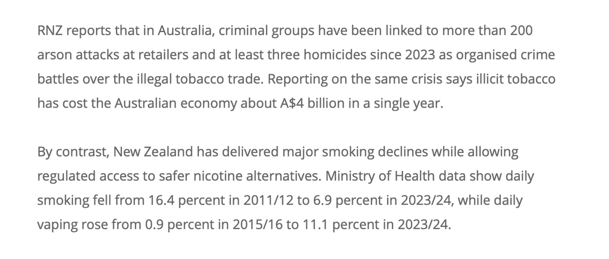 NZ Vaping Alliance tweet media