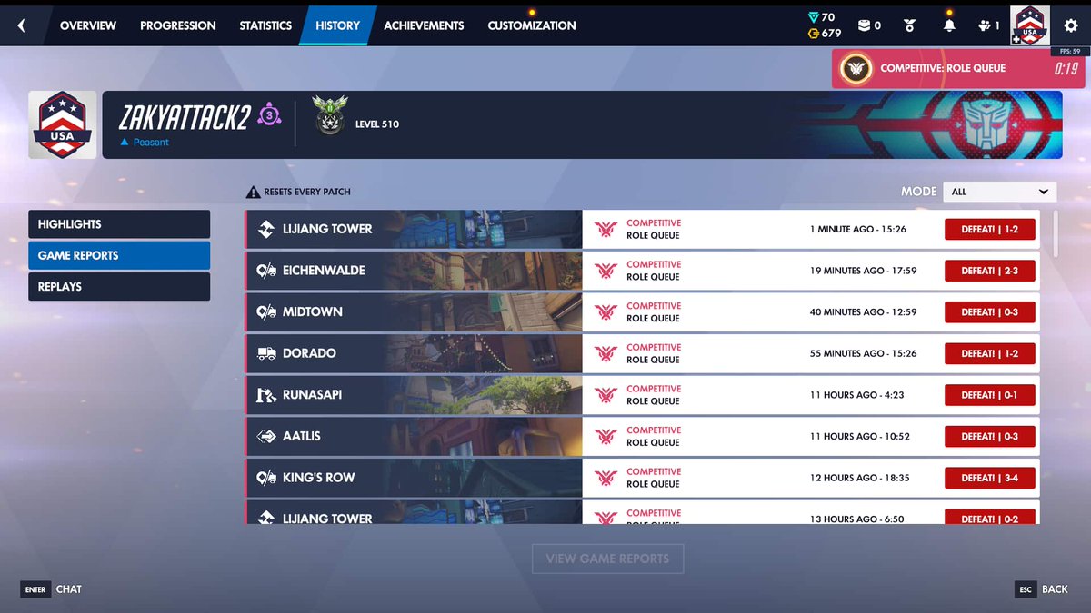 zakyattack2ow's tweet photo. Gm 3 95% to gm 5 27% 
good thing I have two weeks off to get back to gm2 https://t.co/XY2bGv7CoO