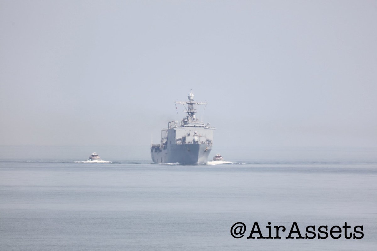 AirAssets's tweet photo. 16:00 hrs 22 March 2026 Hampton Va the USS Tortuga (LSD-46) a Whidbey Island-class dock landing ship returning from sea trials after a 10 year visit to the shipyard. She is bound for. Naval Station Norfolk 

#lsd46 #usstortuga #docklandingship
#usnavy https://t.co/080prSYwbM