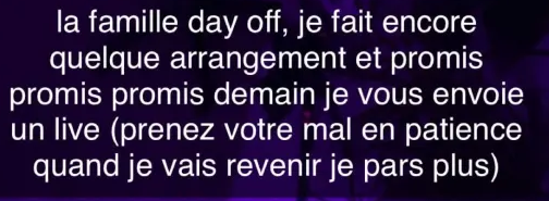 BagouzTV's tweet photo. bon day off malgré les multiples promesses, je cite le message de bagi : 
"je vous bz, je vous pisse au cul jsuis pas streameur me pété pas les couilles moi j'ai commencé les réseaux que pour pouvoir payer des abonnements OF sans que ma mere vois les virements sur mon compte" https://t.co/2mAkMWoBAK
