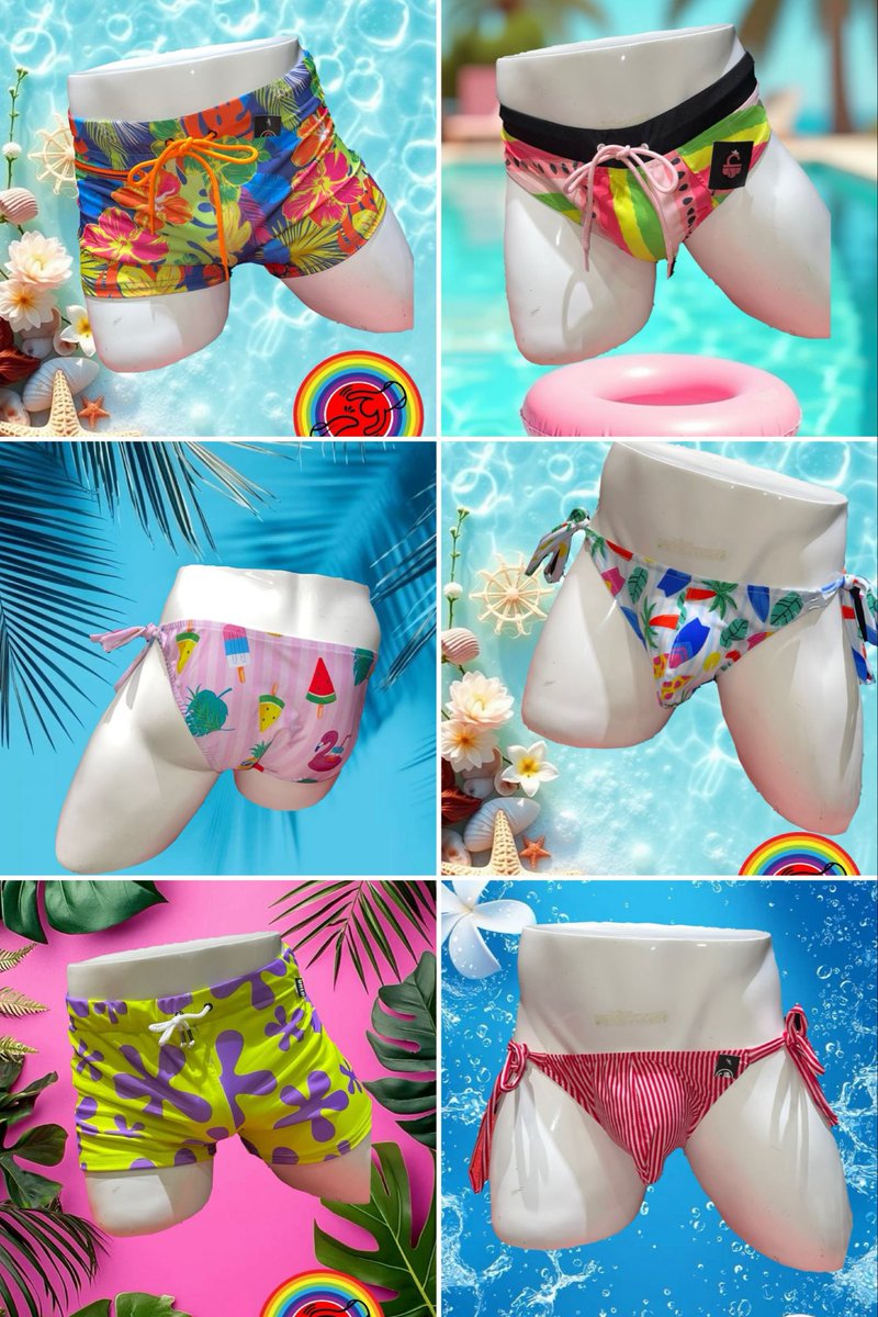 Dale color a tus vacaciones con la nueva colección de bañadores! Están padrísimos 😍🥰 ven por el tuyo 🩱🩳🩲