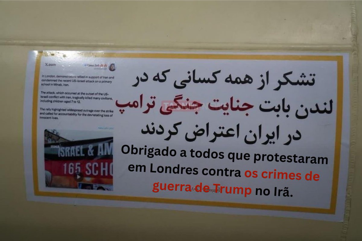 Mensagens escritas em dois mísseis iranianos prontos para o lançamento

@Iranembassybr