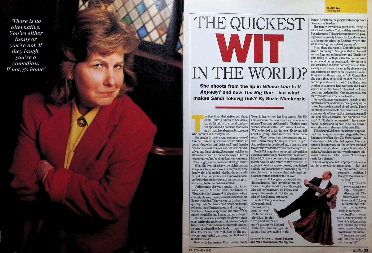 TvDidYouSee's tweet photo. #OnThisDay 26 March 1992 📺TV Listings
Sam and Ricky are in for a shock in #EastEnders.
#SandiToksvig's sitcom THE BIG ONE continues.
#JenniferSaunders joins #RubyWax for THE FULL WAX.
#RedDwarf V concludes with Back to Reality.
#FelicityKendall in the last of THE CAMOMILE LAWN. https://t.co/fd1MOlnvhR