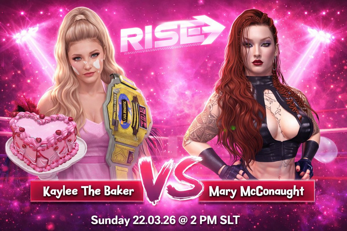 Join us today at RISE as i face Mary McConaught. Lets sweeten her up! 
Free show 2 PM SLT
RISE: maps.secondlife.com/secondlife/Els…
<a href="/SL_RISE22/">RISE Ring of International Stars Experience</a> <a href="/PWrestling2019/">Premier Wrestling</a> #wrestling #secondlife