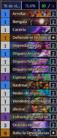 maulogu's tweet photo. Leyenda del mes de marzo con cazador mision,  WR de 71% desde D4, creo que la carta de 3 de mana en un futuro recibira alguna modificación yaq ued a mucha ventaja.
@neon31HS 
AAEBAda+BQKe+AL9+AMOgAfpqwK50AOpnwSqnwSdsATBuQSakgWFjgaOngbqpQbk6gavkge7wAcAAA== https://t.co/UK1djcKGT2