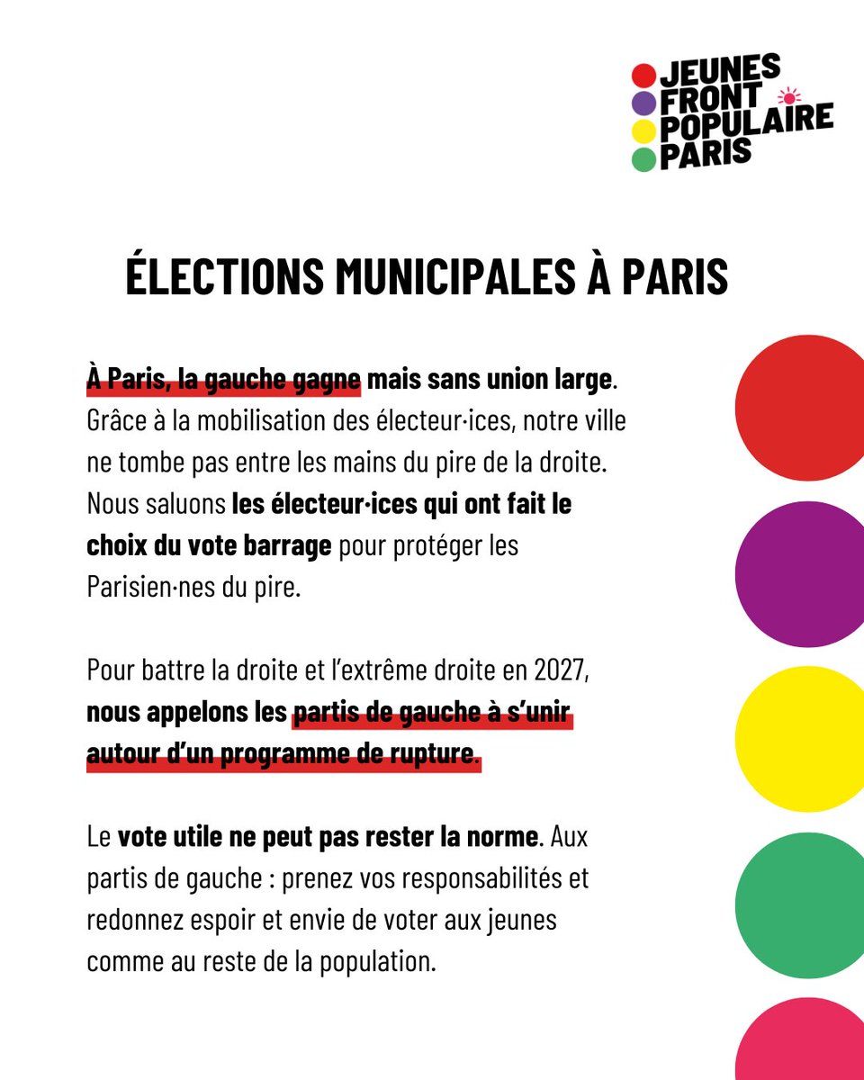 Jeunes Front Populaire Paris tweet media