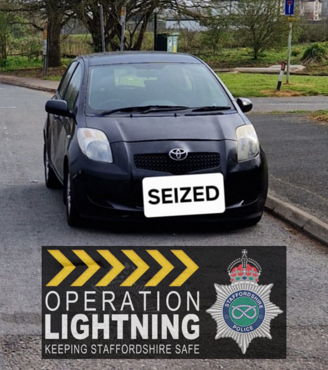 StaffsRCT's tweet image. A simple bit of maths ➗🚔

No licence + No insurance x No tax = No car

Stopped &amp;amp; checks confirmed the above. The outcome was just as predictable = #seized.

If you’re driving, make sure you’re legal — otherwise the equation always ends the same way.

#OpLightning #Team4RCT