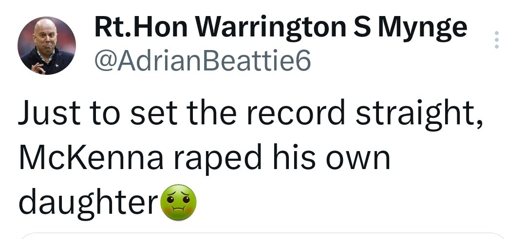Rt.Hon Warrington S Mynge tweet media