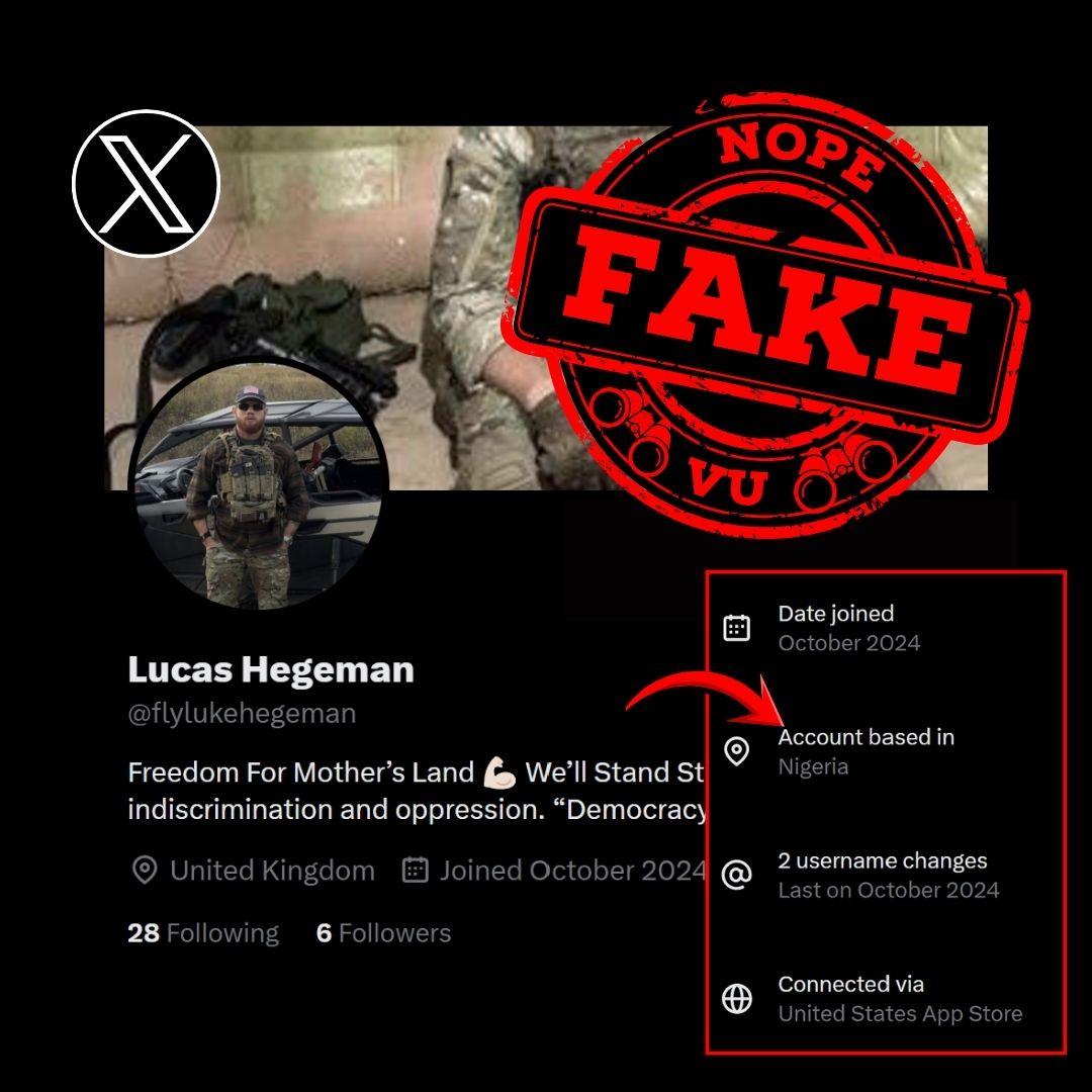 SalVUs_SerVUs's tweet photo. ❌ FAKE SOLDIER
Lucas Hegeman
aka flylukehegeman
https://t.co/IhJgQSzrec
ID Link: https://t.co/CDtG7QlVgY
ID: 1847230910980116480

⚠️ IMPERSONATES ✅ A REAL UKRAINIAN SOLDIER https://t.co/BxOLrqnWR7