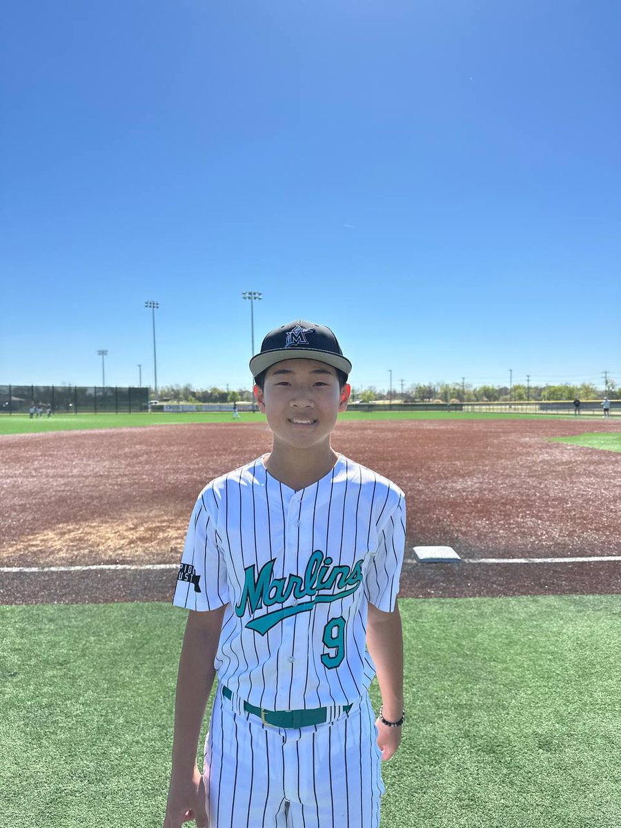FiveToolYouth's tweet photo. F: Marlins 2031 Teal 10, Dulins Dodgers Woytek 2
PoG: Elliot Ma 4 IP, 5H, 2R, 1 ER, 0 BB, 6K | 1-3, 3B, RBI, R
Notable: Noah Bryant 3-3, 2B, 3B, RBI, R

#FiveToolMelissa https://t.co/2xbIBl4TNu