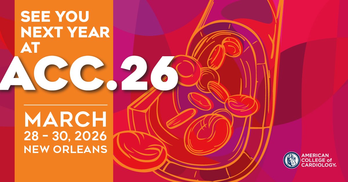 DrLubDubMD's tweet photo. T-minus 7 days, people. New Orleans is about to get a whole lot more scientific. 🎷🫀 The ACC Annual Scientific Session is ALMOST HERE and we are NOT ready… actually, we are SO ready. See you in NOLA. #ACC26
@ACCinTouch @JACCJournals https://t.co/C4T2NfQuPJ