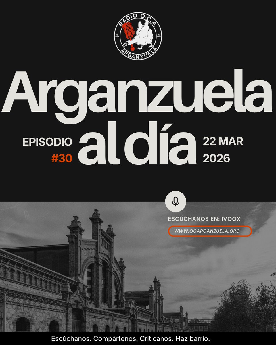 Radio_Oca's tweet photo. 📻🪿📻🪿📻🪿📻🪿📻🪿
Vuelve Arganzuela al día, el noticiario del distrito

Una semana más, aquí está Radio OCA con su informativo semanal.

¡Escucha y difunde!

https://t.co/dWbNuFOEJX

https://t.co/2w6fQPhxDG

https://t.co/Gy7Z7DXI6o https://t.co/jYqclnE5pq