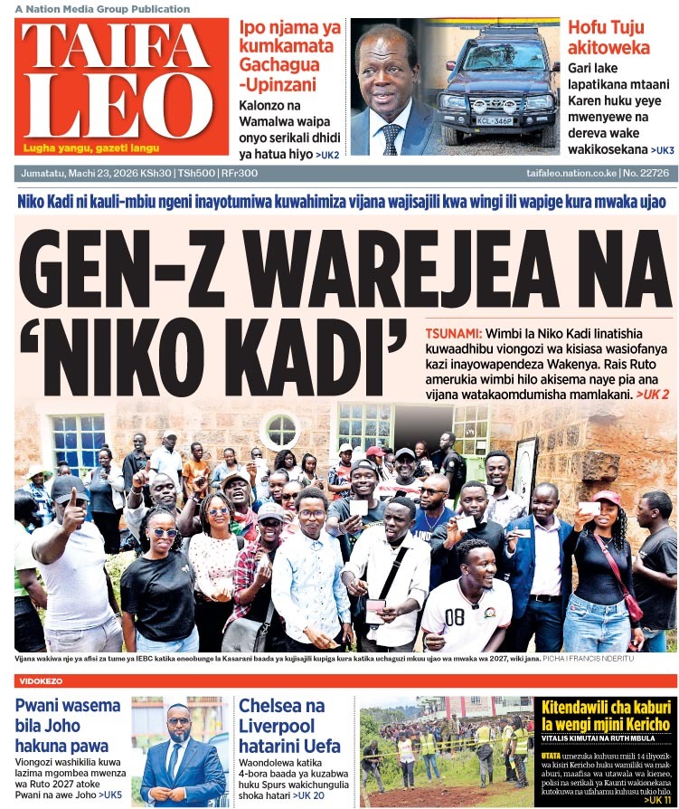 Taifa Leo tweet media