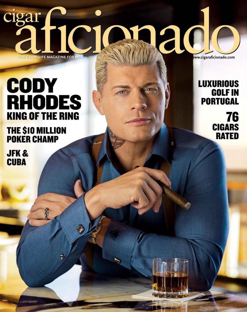 Newest cover for our guy <a href="/CodyRhodes/">Cody Rhodes</a>! #cigaraficionado #rebelrousers #americanrebelcigars