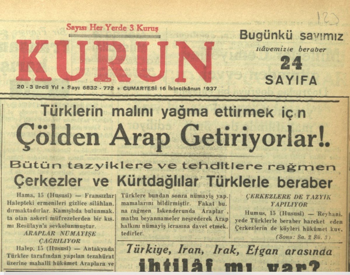 Sene 1937.
Ne enteresan bir haber değil mi ?