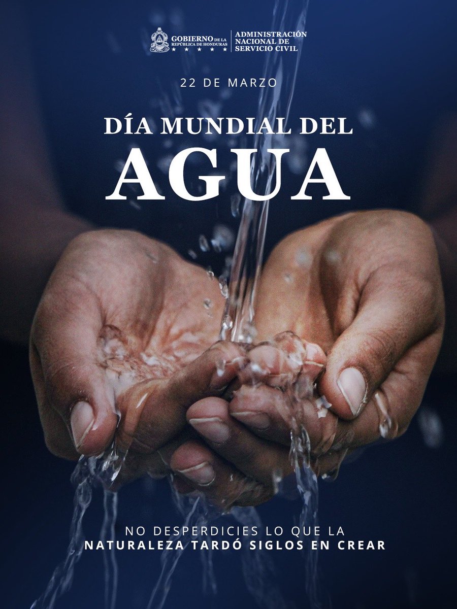 Desde la Administración Nacional de Servicio Civil, en el Día Mundial del Agua, hacemos un llamado a la conciencia sobre la importancia de este recurso esencial.

Su cuidado es clave para construir un mundo más sostenible y asegurar bienestar para las futuras generaciones.

¡El