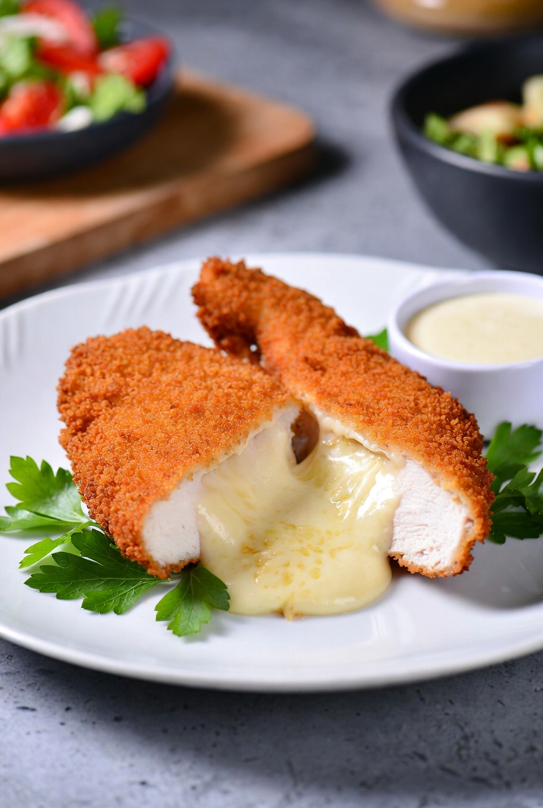 qwikad_com's tweet image. Chicken Kyiv – Ukrainian butter-stuffed chicken cutlet that explodes with garlic butter! Classic &amp;amp; juicy. Dinner win! 🍗🧈 #UkrainianFood #ChickenKyiv #MustTry