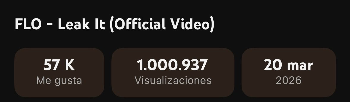 leak it mv just got to 1MILLION VIEWS!!!! you deserve thousands of them!!! <a href="/flolikethis/">FLO</a>