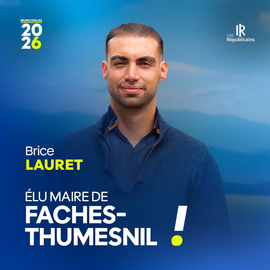 🏆 <a href="/BLauret46284/">Brice Lauret</a> est élu maire de Faches-Thumesnil et reprend la ville à LFI !