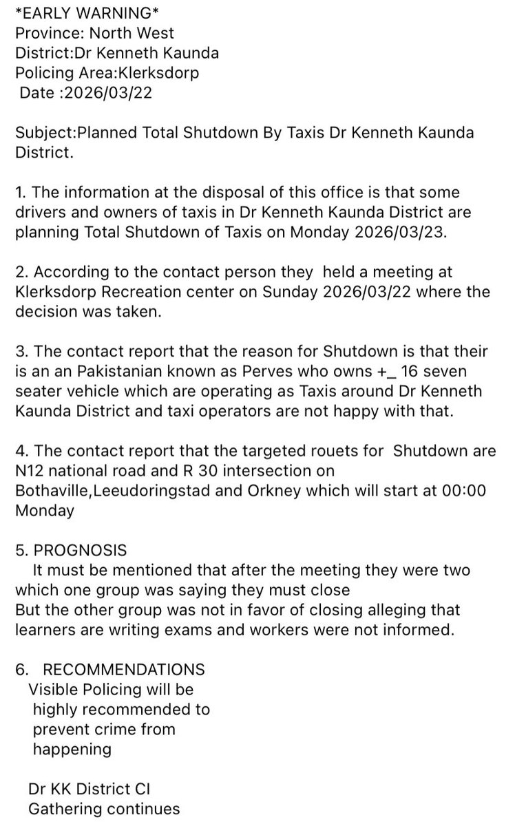 shingolala's tweet image. @TrafficSA