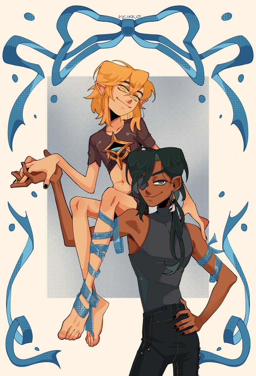 veikomustdie's tweet image. ✨🫐 #原神 #KaeTher #AeKaeya