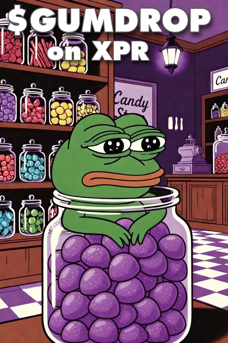 GumdropOnXPR's tweet photo. This one will take you back to grade school. Guess the current number of purple gumdrops in the big jar for the chance to win up to 1 million $GUMDROP! 🟣🫙

Like, retweet and then reply with your best guess. Don't forget to include your WebAuth addy. 

$XPR $METAL $LOAN https://t.co/aer5pD28Ea