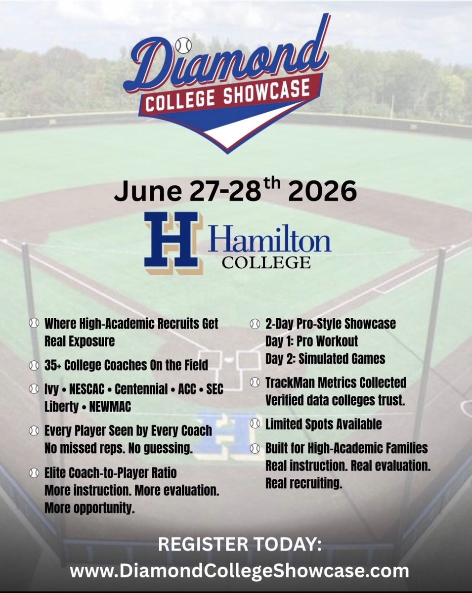 Hamilton College Baseball tweet media