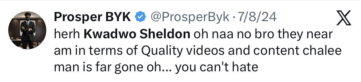 Prosper BYK tweet media