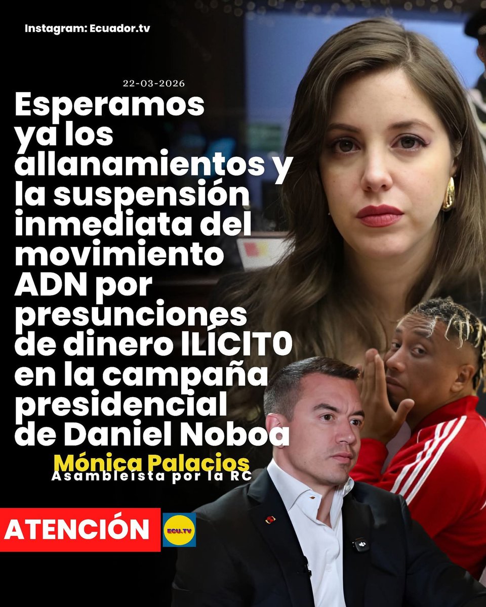 🇪🇨🇪🇨🇪🇨 DIFUNDE ‼️ 

Mónica Palacios al país: