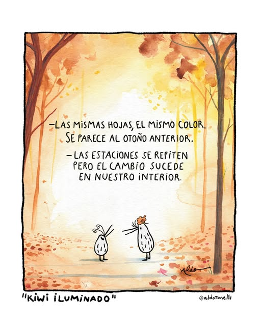 Cambios  inexorables.
Ilustración de Aldo Tonelli.