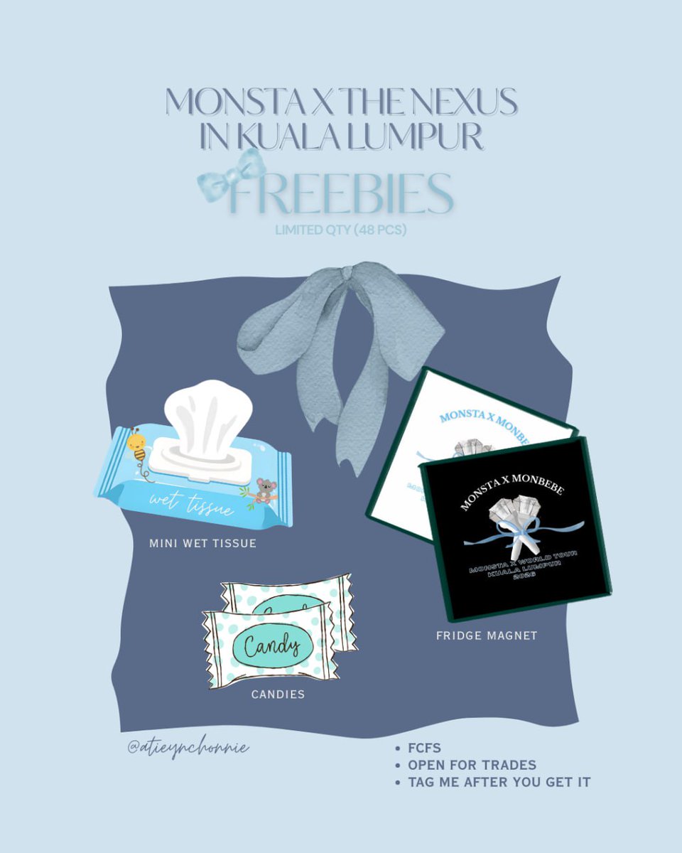 <a href="/mymbbcentral/">MYMONBEBE Central || Fan account</a> Hi Monbebe! These are my freebies for D-Day
See you there!

- limited qty
- fcfs
- after you get this tag me😘

Please tag me if u get this
Let's keep as memories
#monstaxinkl #monstaxthenexusinkl