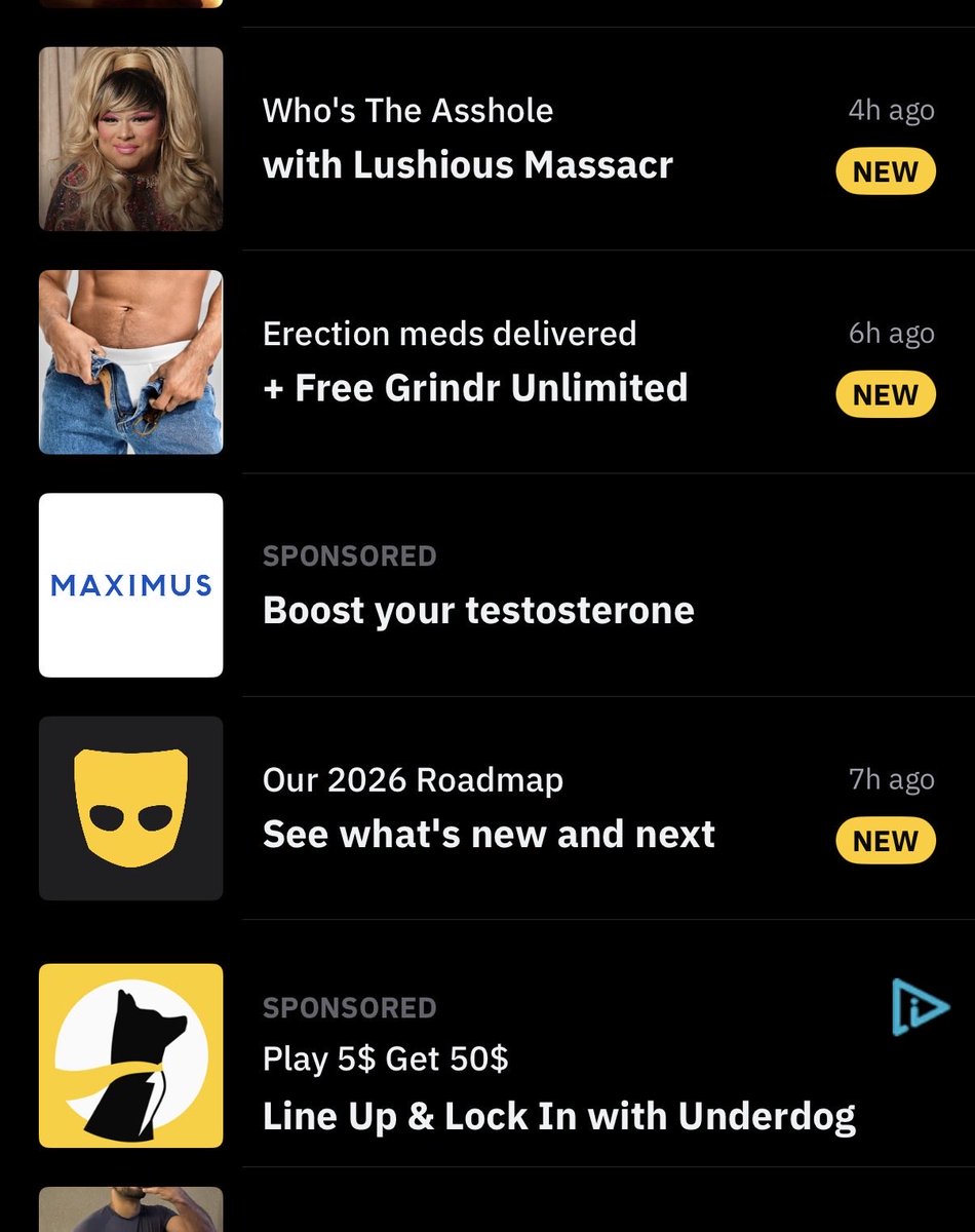 The ads are out of fucking control <a href="/Grindr/">Grindr</a>