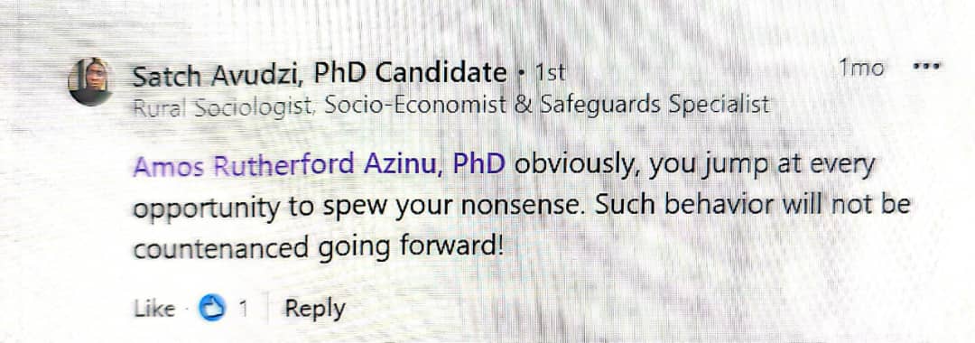 Amos Rutherford Azinu, PhD tweet media