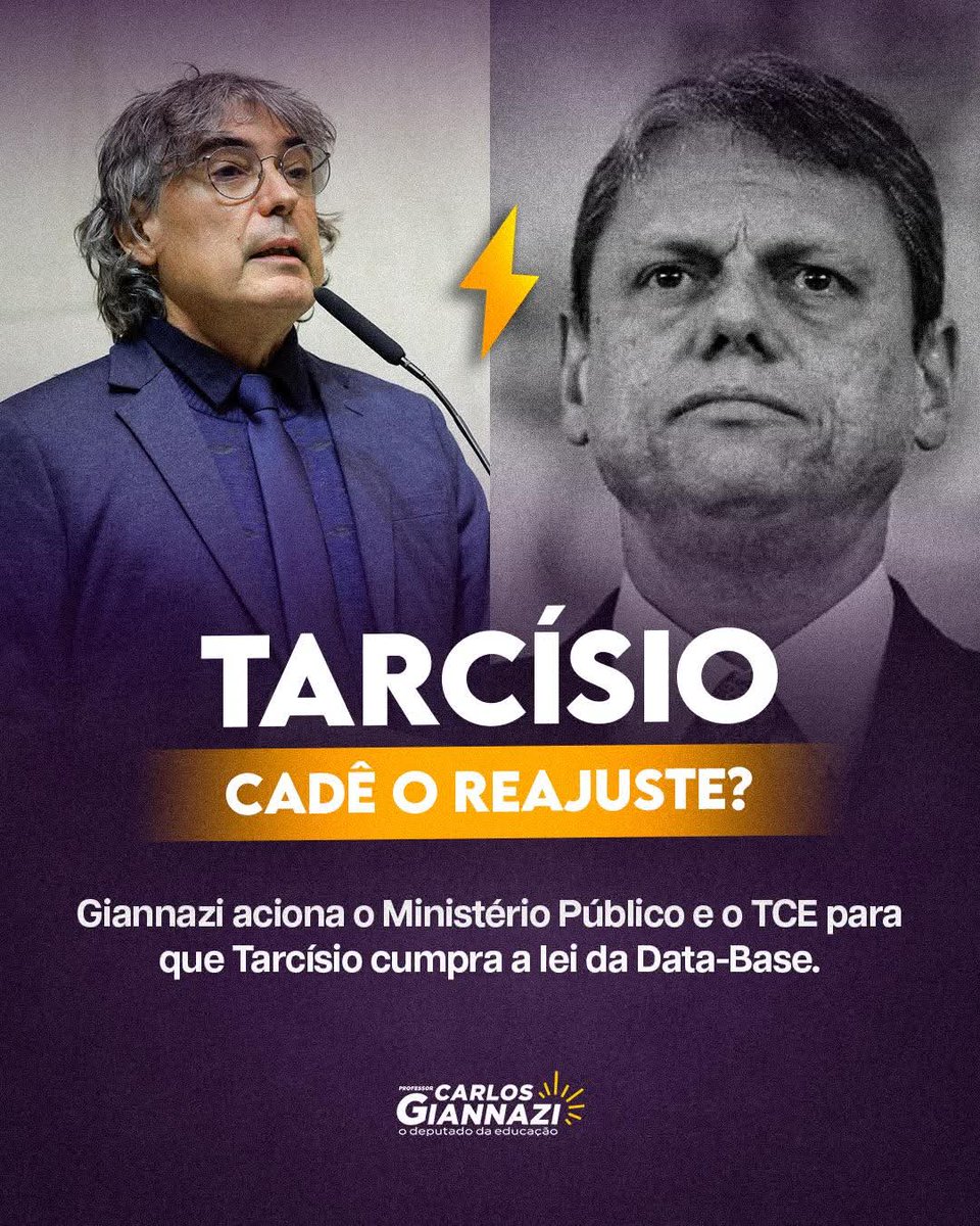 😡 CADÊ O REAJUSTE, GOVERNADOR?!

Mais uma vez, os servidores públicos tem que lutar para ter o MÍNIMO! Já estamos quase no fim de março e até agora nada de Tarcísio cumprir com as leis do Piso do Magistério, da data-base do Funcionalismo Público e o reajuste do vale-refeição.