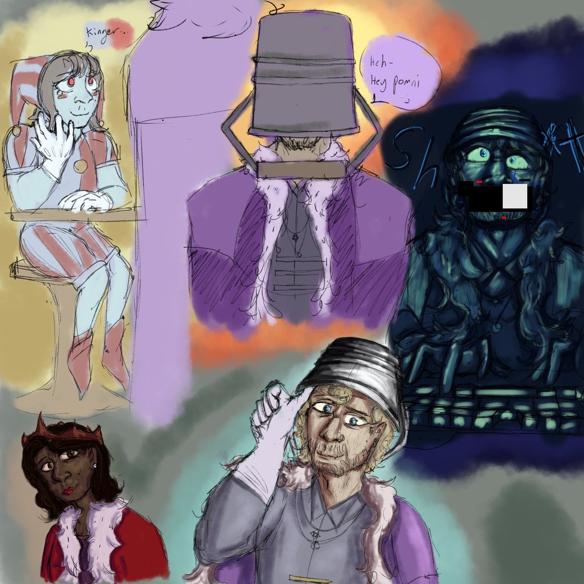 stardrop_art's tweet photo. SLIGHT SPOILERS FOR TADC EPISODE 8⚠️
Anyways Give this man his wife back NOW 💥
#tadc #kinger #kingerxqueenie #digitalart #sceneredraw https://t.co/46HjLUBwBD