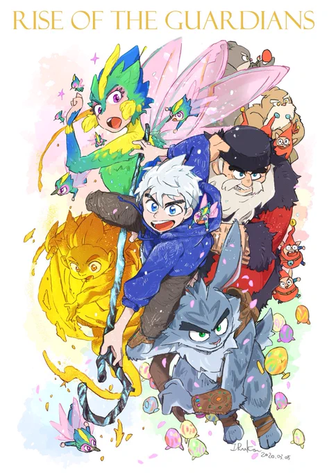 いつもアニメーションのリデザインというより、コミカライズのイメージでファンアート描いたり練習したりしていた。ROTGとトロールハンターズ。