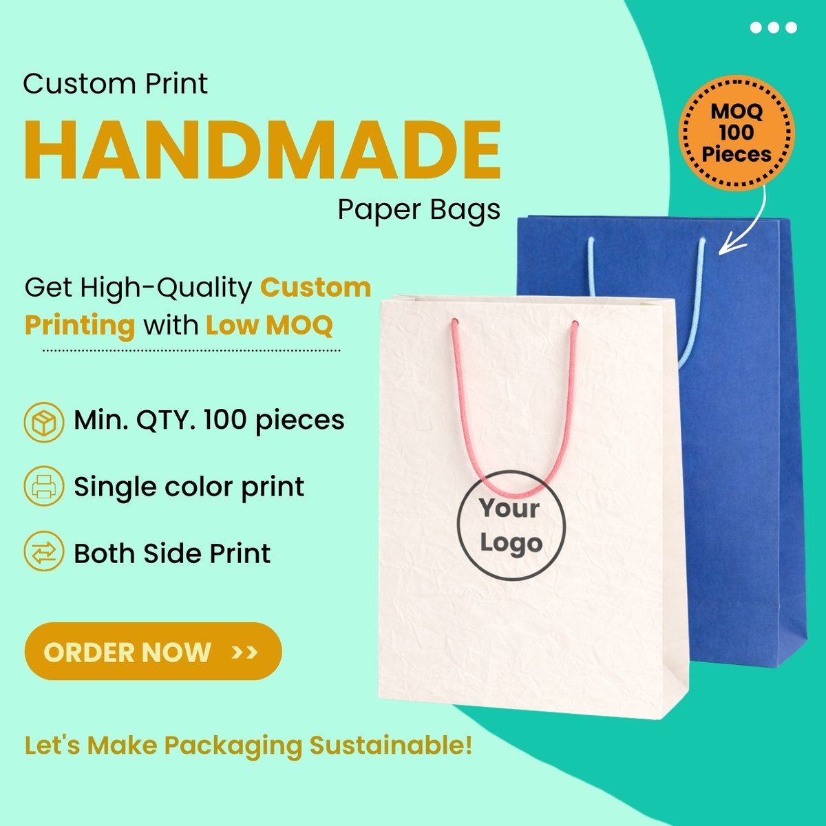 greenhandle_in's tweet image. Elevate your packaging with our handcrafted paper bags, made with care and sustainability in mind. 

#HandmadePaperBags #EcoFriendlyPackaging #SustainableBags #CustomPackaging #PaperBags #GreenBusiness #ReusableBags #Handcrafted #PremiumPackaging #Branding #RetailPackaging