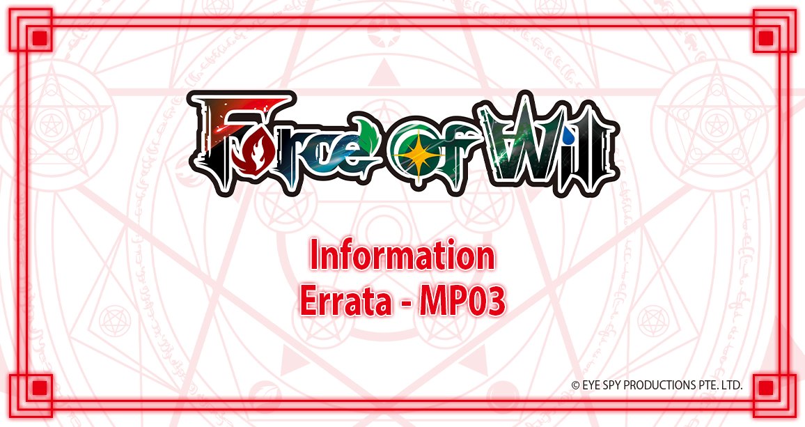 Force Of Will TCG - España tweet media