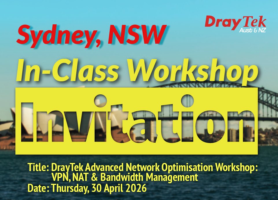 DrayTek Aust & NZ tweet media