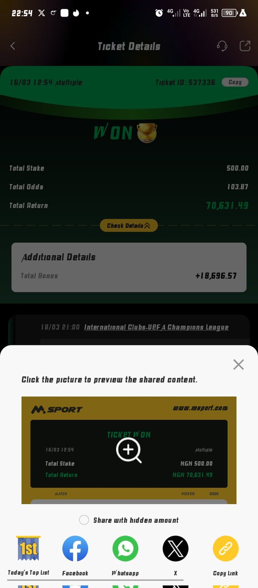 AlexizOfficial's tweet photo. 100+ odds Won  . 10 oddswon https://t.co/pGlU9nsJWI