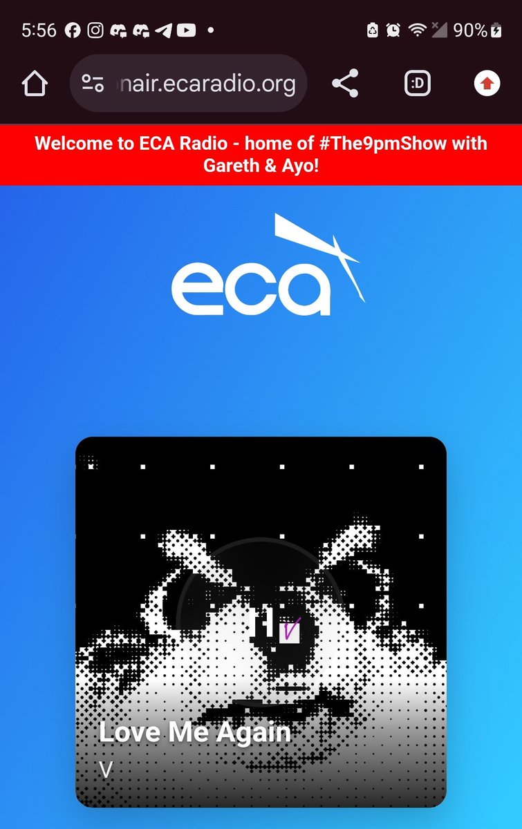 _TK_Supporter's tweet photo. @The9pmShow @ECARadio @GarethBayard Thank you for playing #LoveMeAgain by V #TAEHYUNG on @ECARadio w/DJ @GarethBayard & AYO @NaijaBird on the #The9pmShow #ECARadio
ππ
#TaeCrew π― #Jungkookies πͺ
#TKRadio #taekookies
#BTSComebackWeek https://t.co/XzTLefT39Z