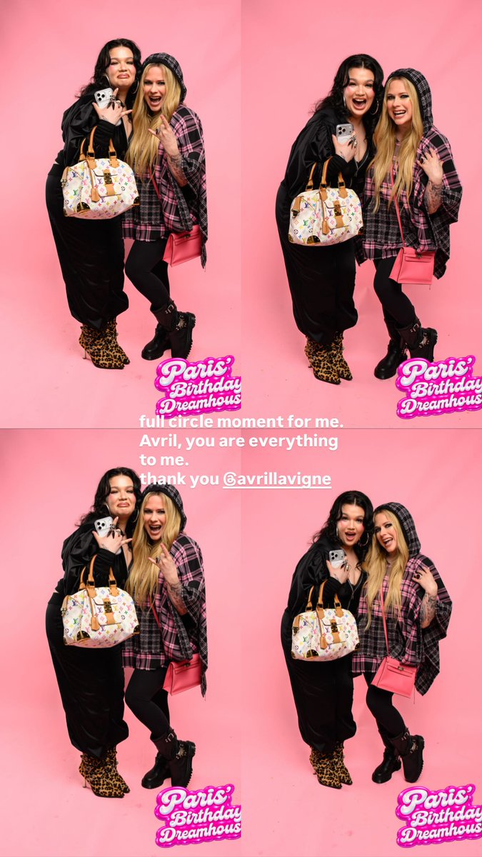 AvrilTribe's tweet photo. Avril Lavigne with Lola Young at Paris Hilton's birthday party! 

#AvrilLavigne #LolaYoung #ParisHilton https://t.co/dEB2RYqpdu